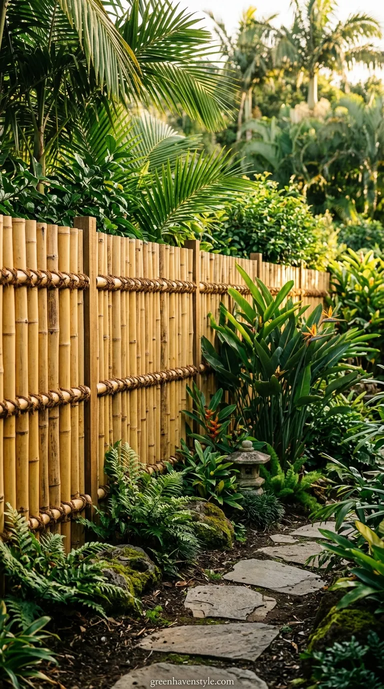 1. Bamboo Fence Panels