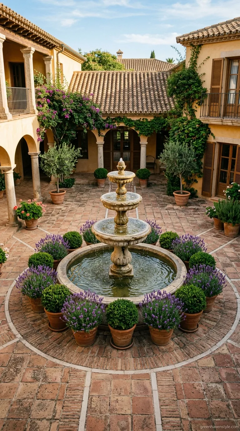 1. Central Fountain Feature