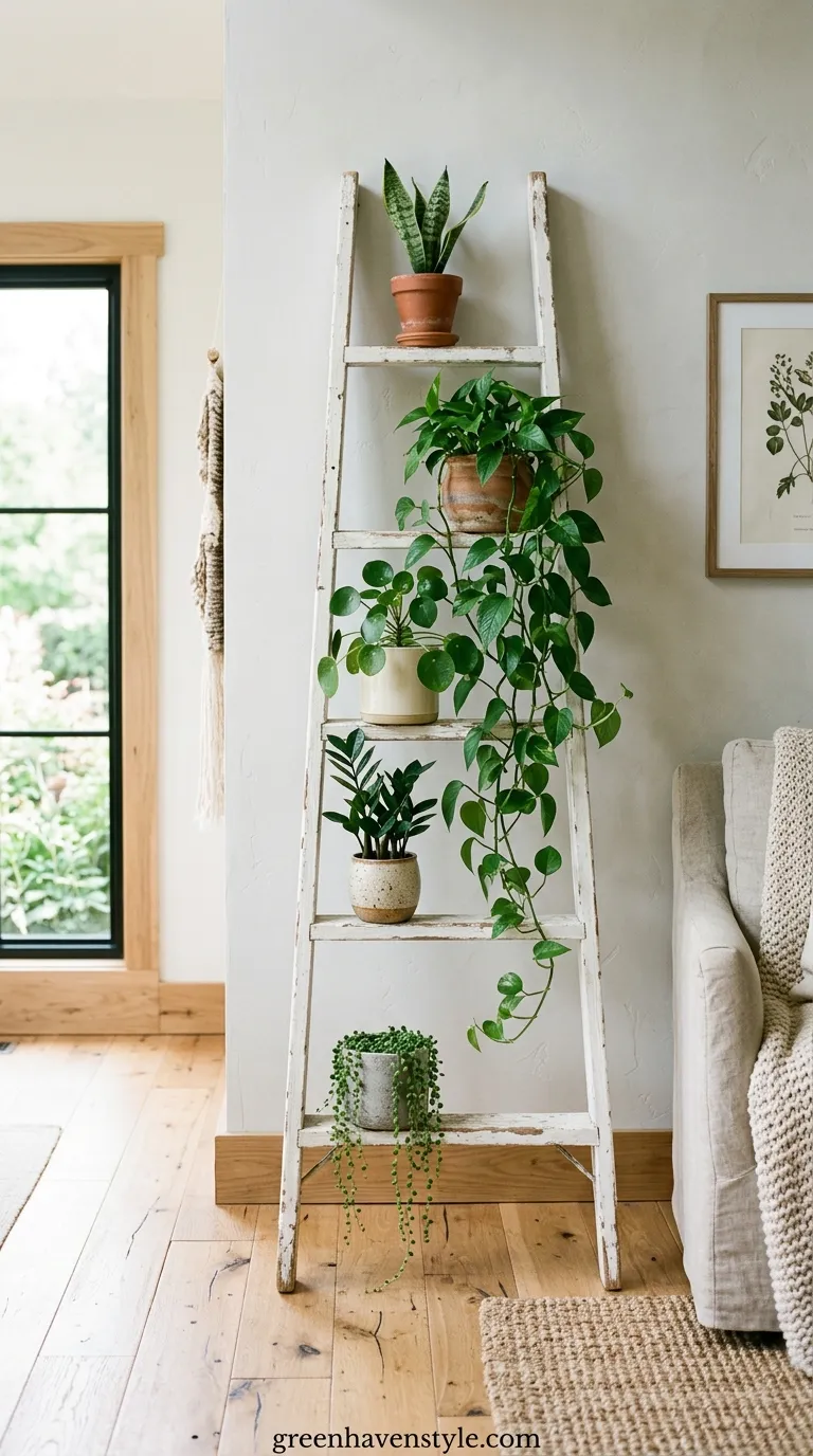1. Ladder Plant Stand