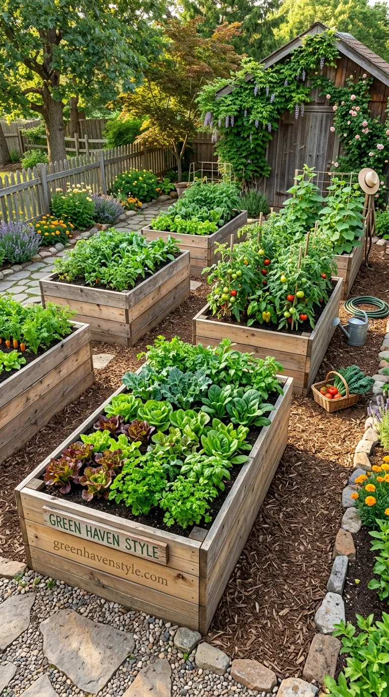 1. Raised Bed Vegetable Garden