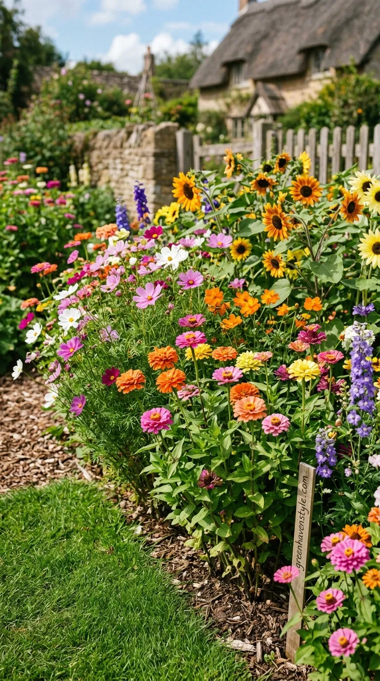 1. Seed Grown Flower Borders