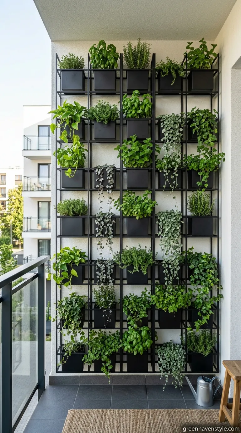 1. Vertical Wall Planter System