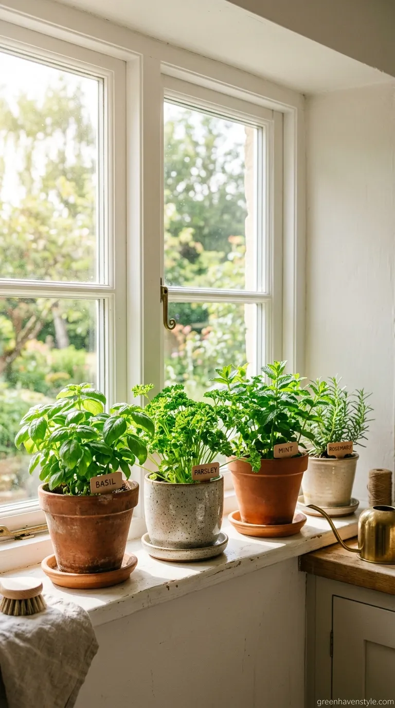 1. Window Herb Garden