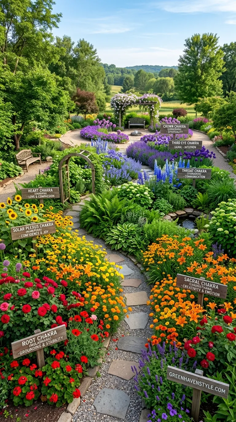 10. Chakra Color Garden Zones
