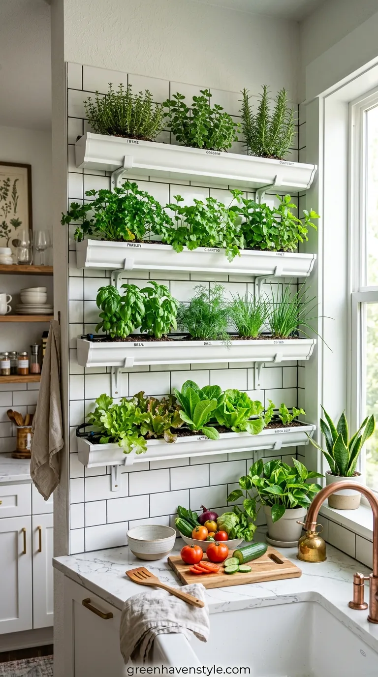 10. Gutter Garden Rows