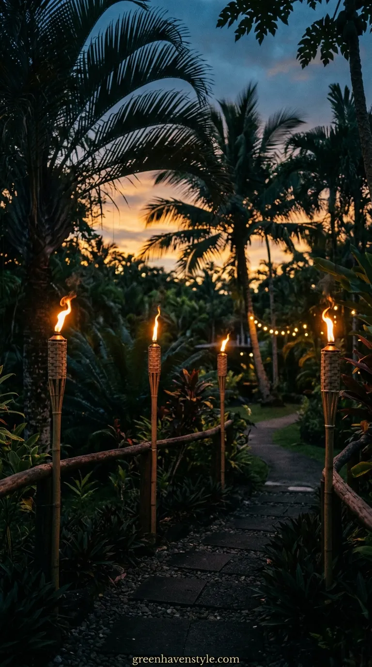 10. Tiki Torch Lighting