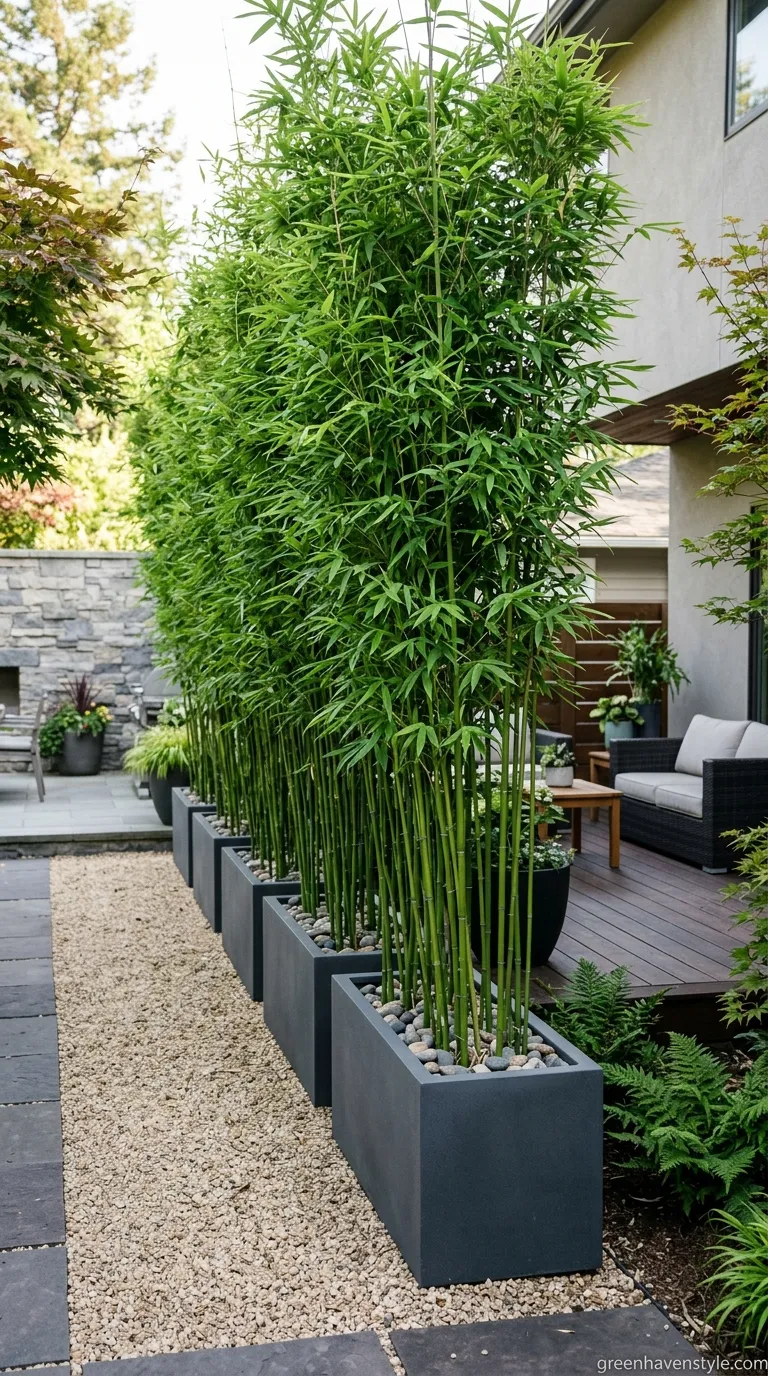 11. Privacy Screen Plantings