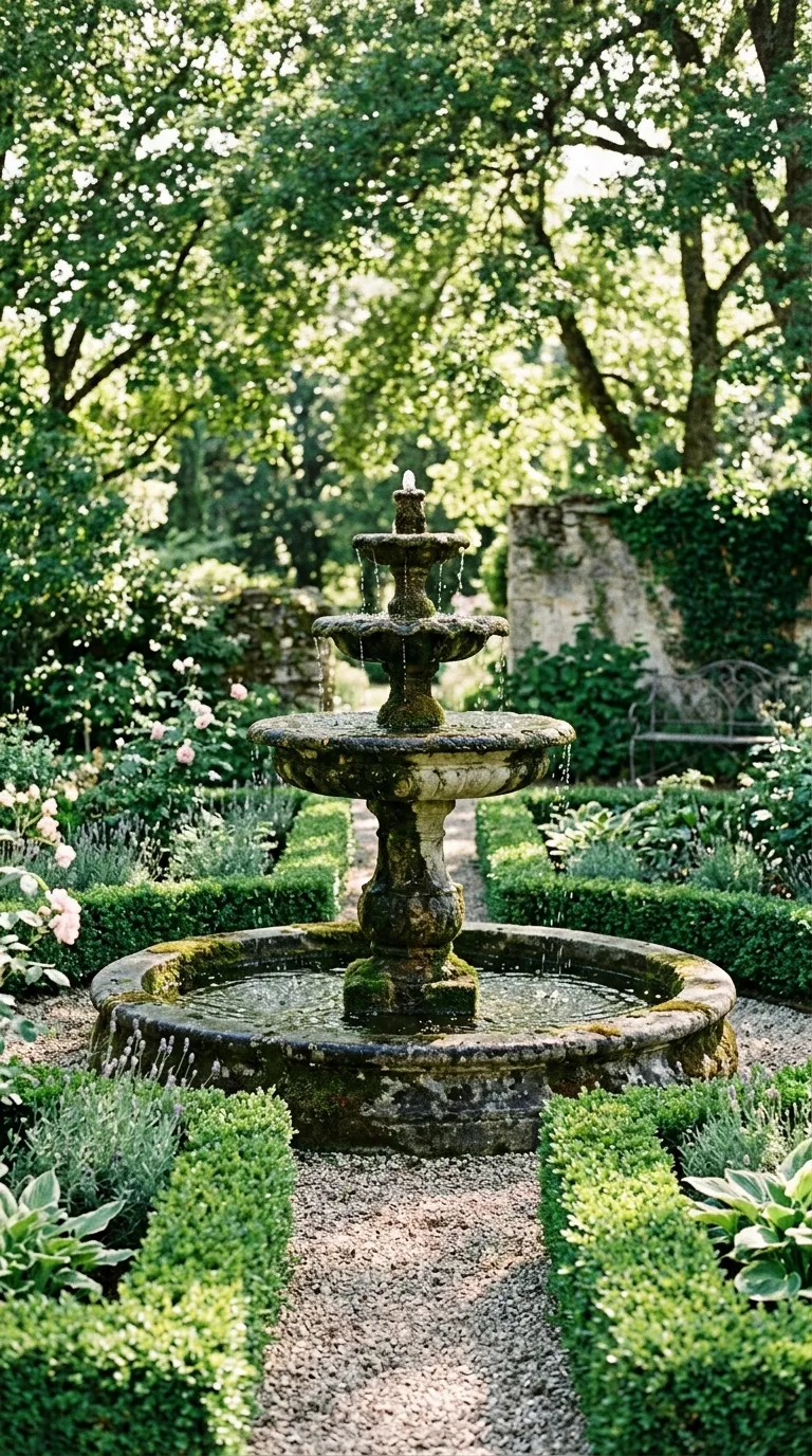 12. Antique Ladder Plant Stand