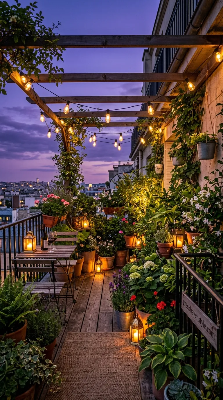 12. Lighting Integrated Garden
