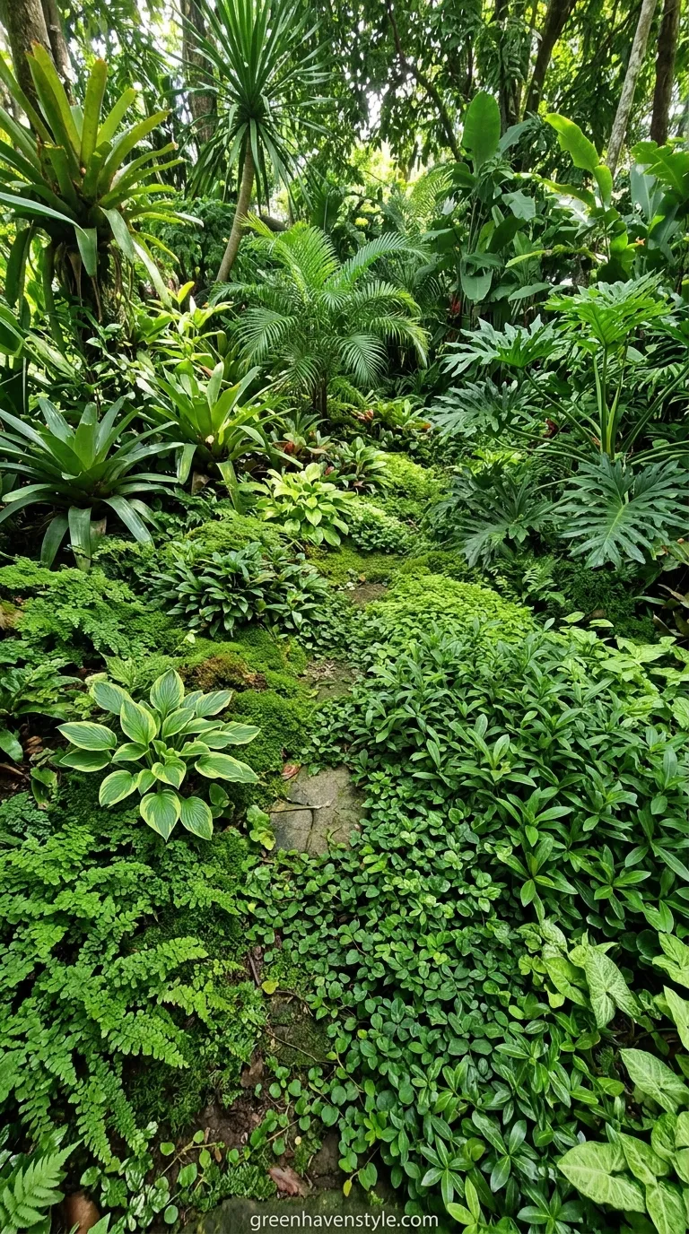 12. Lush Ground Cover Layers