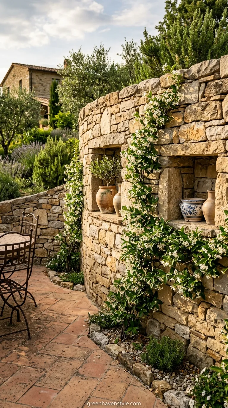 12. Stone Wall Backdrop