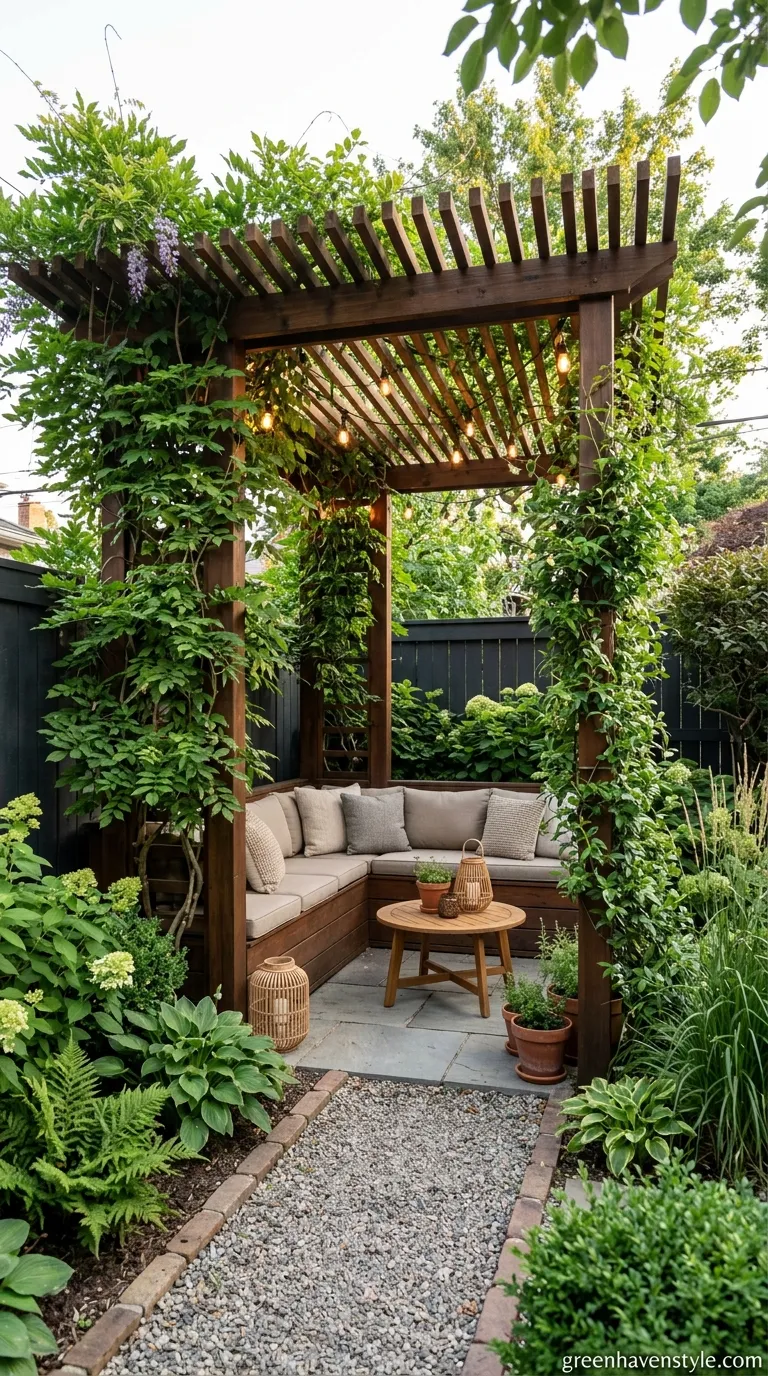 13. Overhead Pergola Ceiling