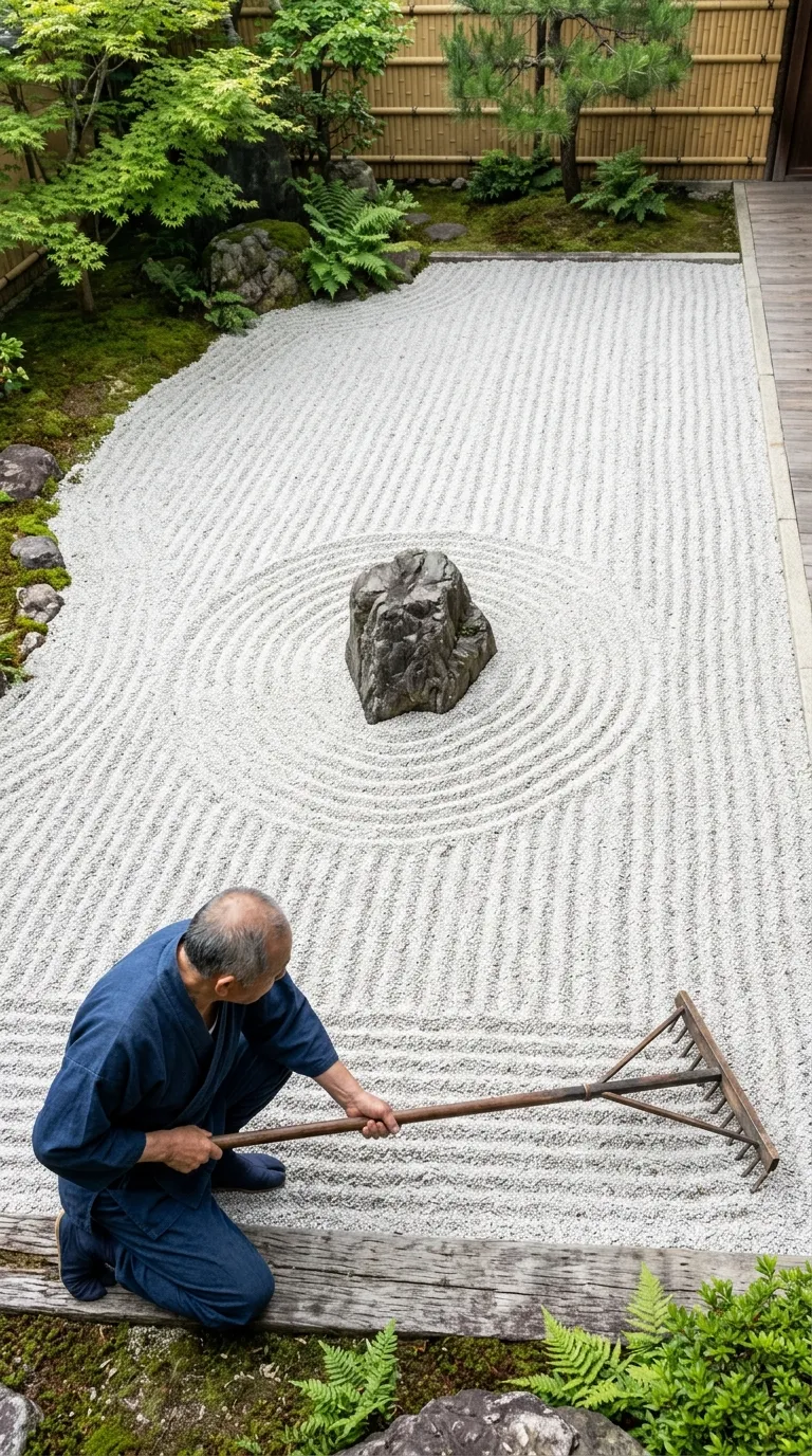 13. Raked Gravel Patterns