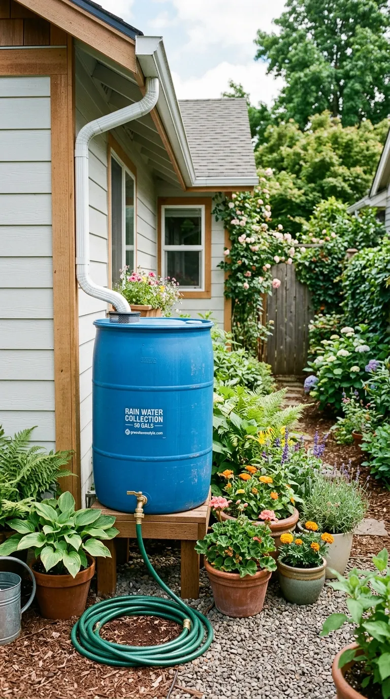 14. Rain Barrel Water System