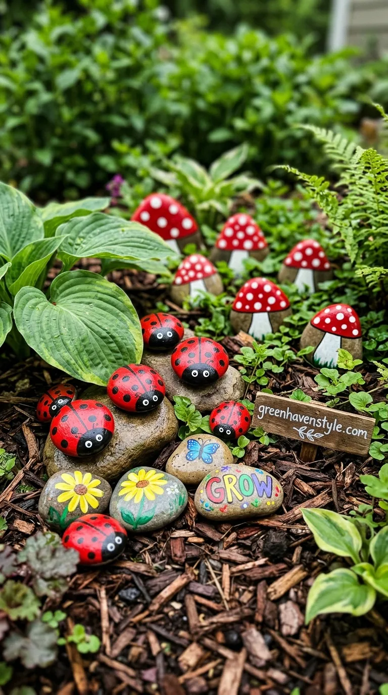 16. Painted Rock Accents