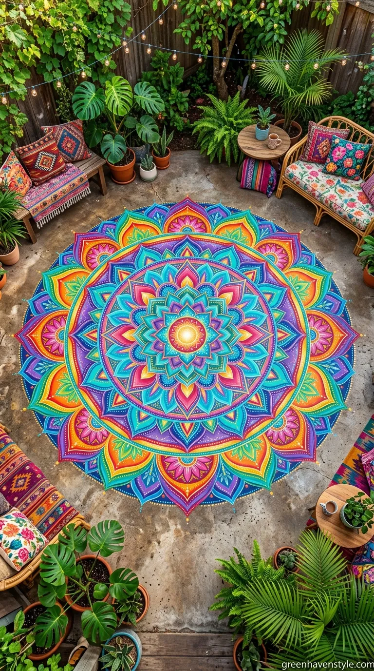 17. Painted Mandala Patio