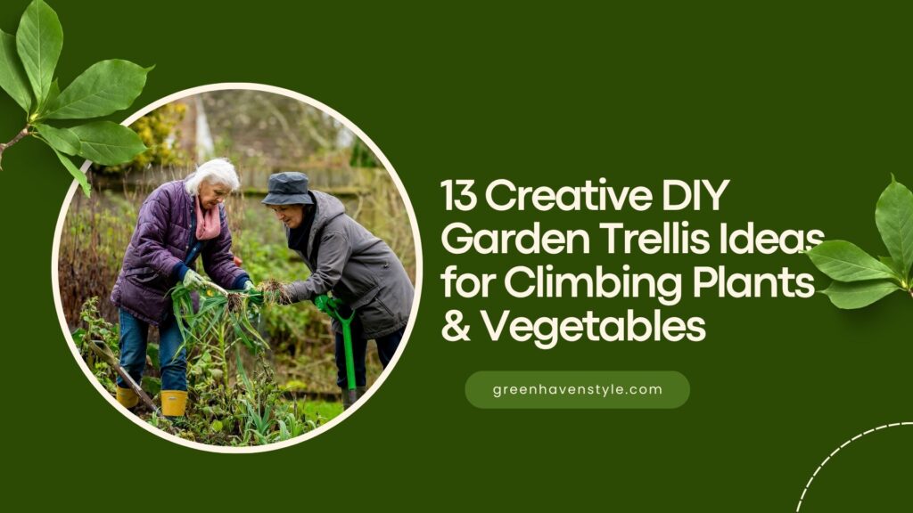 13 Creative DIY Garden Trellis Ideas for Climbing Plants & Vegetables