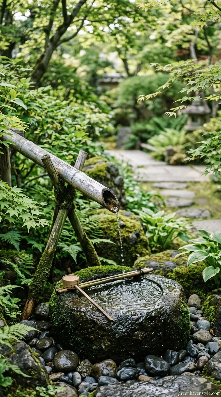 2. Bamboo Water Feature
