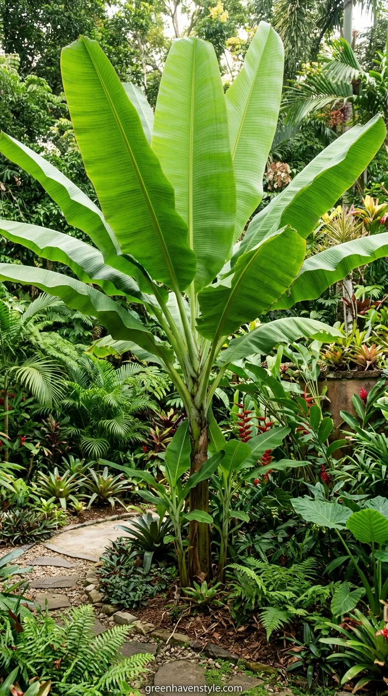 2. Banana Leaf Statement Plants