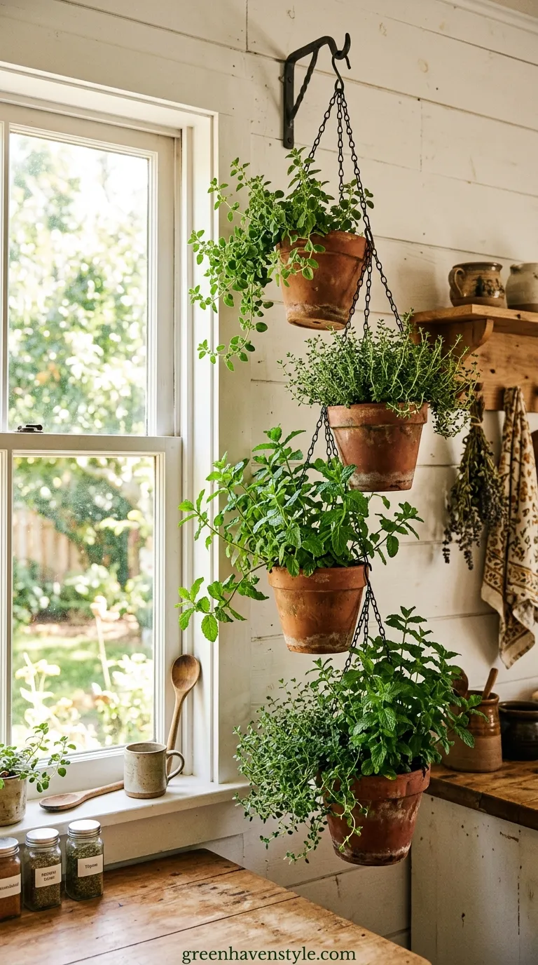 2. Hanging Tiered Planters