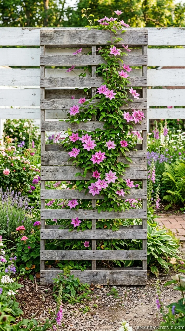 2. Recycled Pallet Vertical Garden