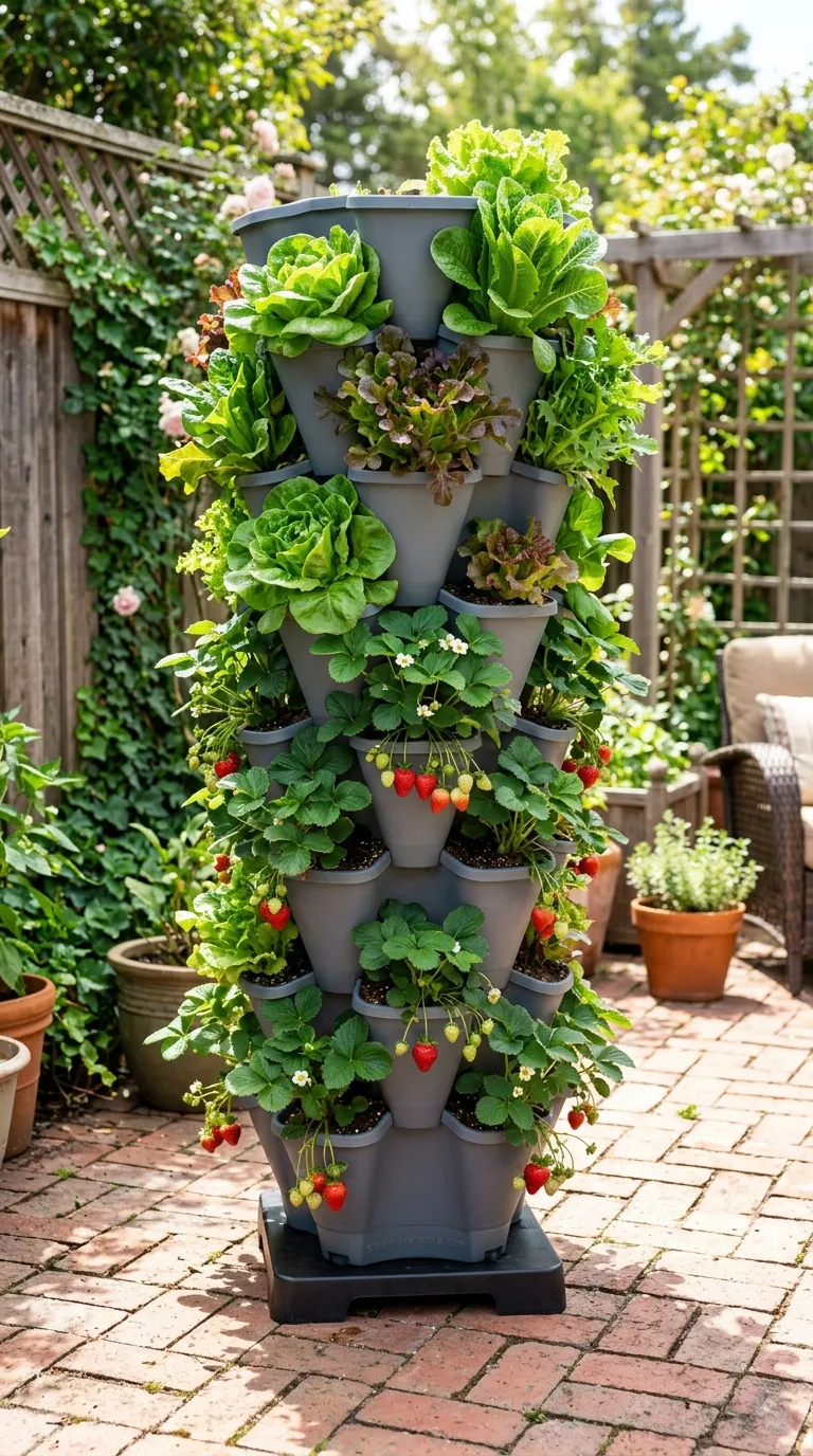 2. Vertical Tower Garden