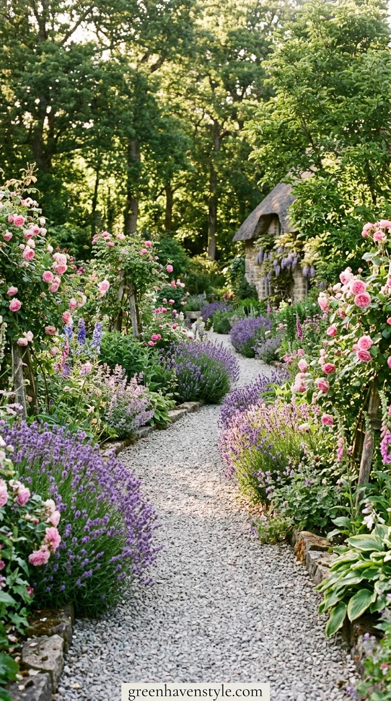 2. Winding Gravel Pathways