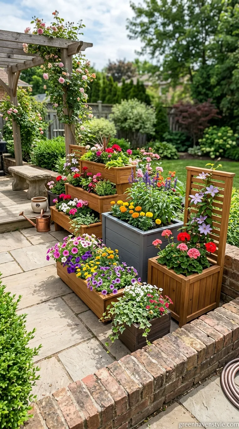 5. Decorative Raised Planter