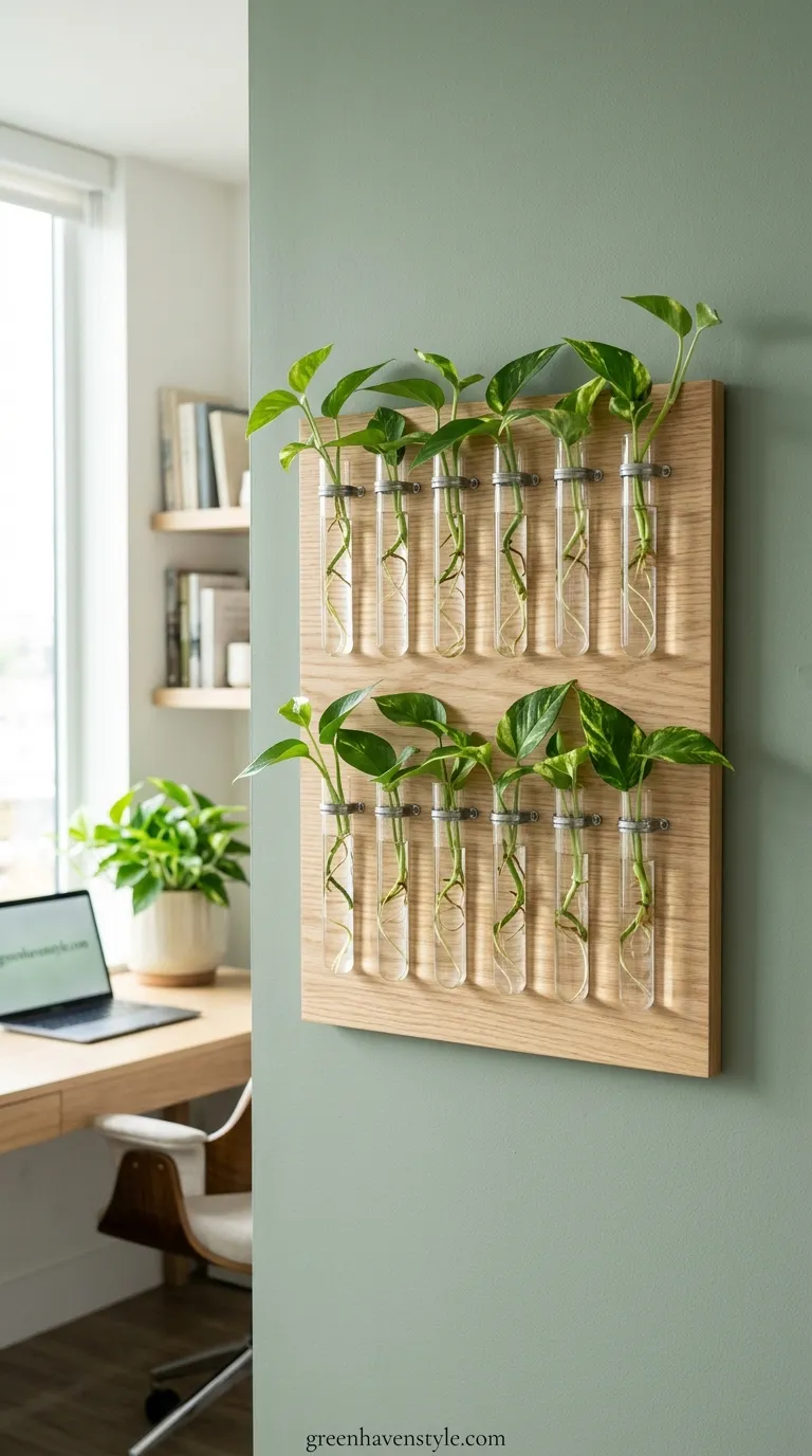 6. Hanging Test Tube Vases
