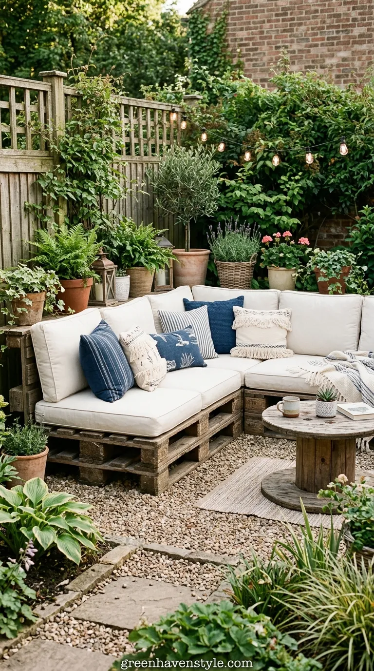 6. Pallet Sofa Setup