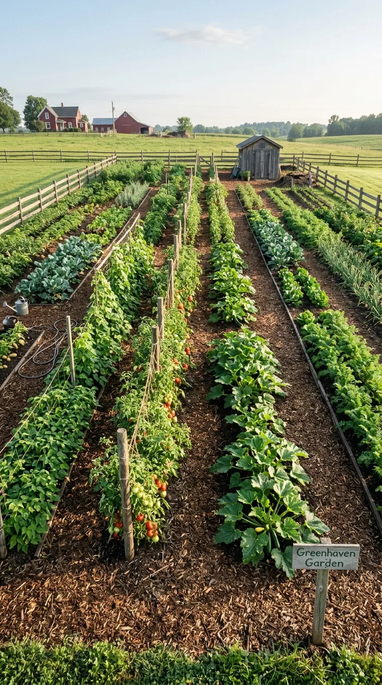 6. Row Garden Traditional