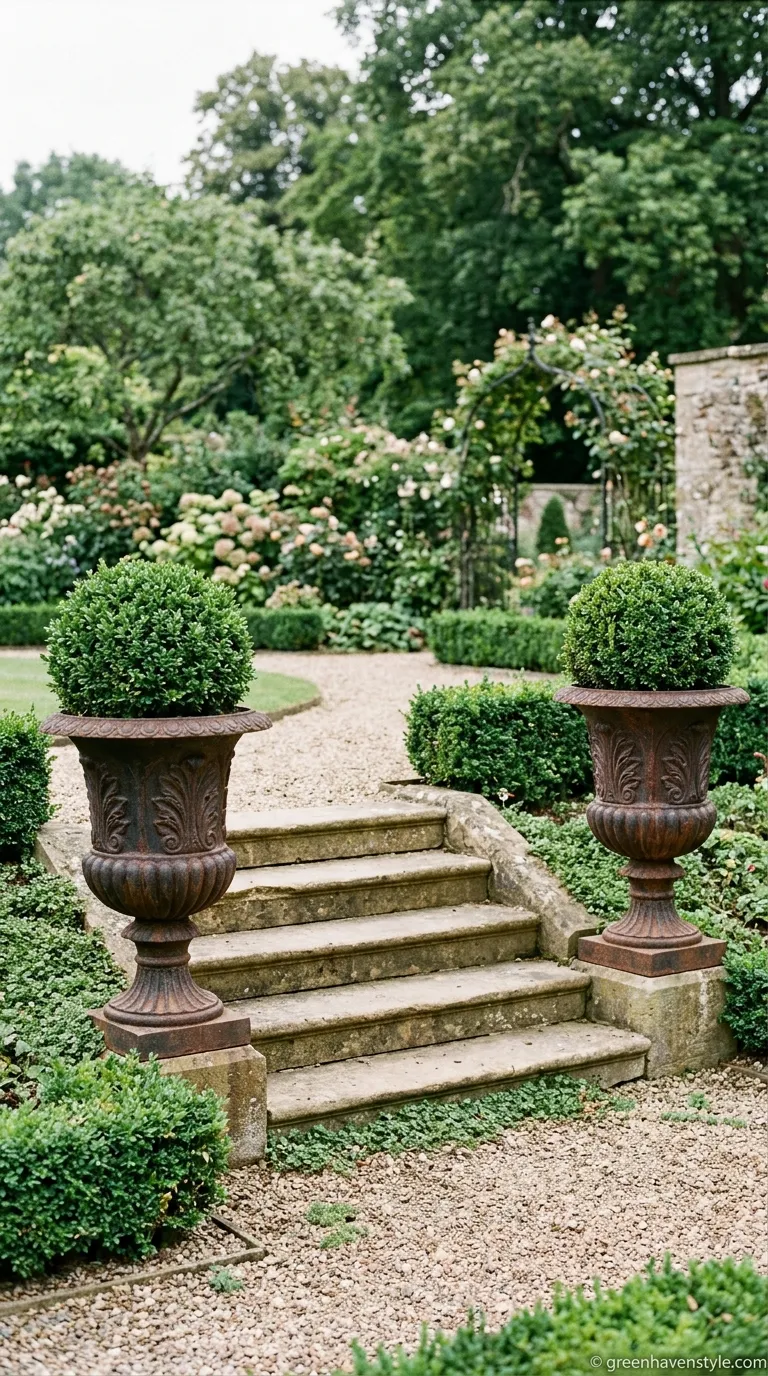 7. Cast Iron Urns and Planters