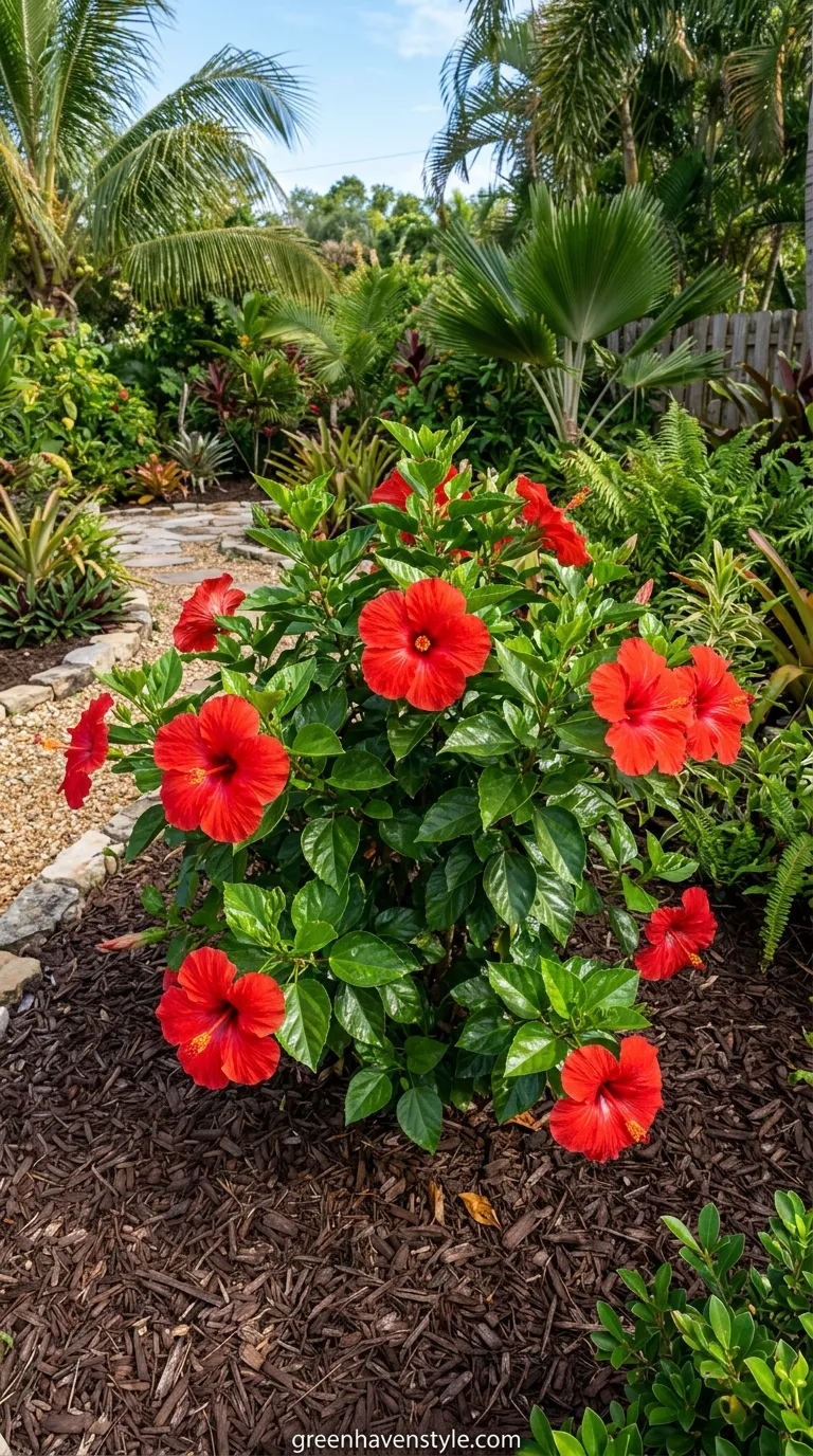7. Colorful Hibiscus Accents