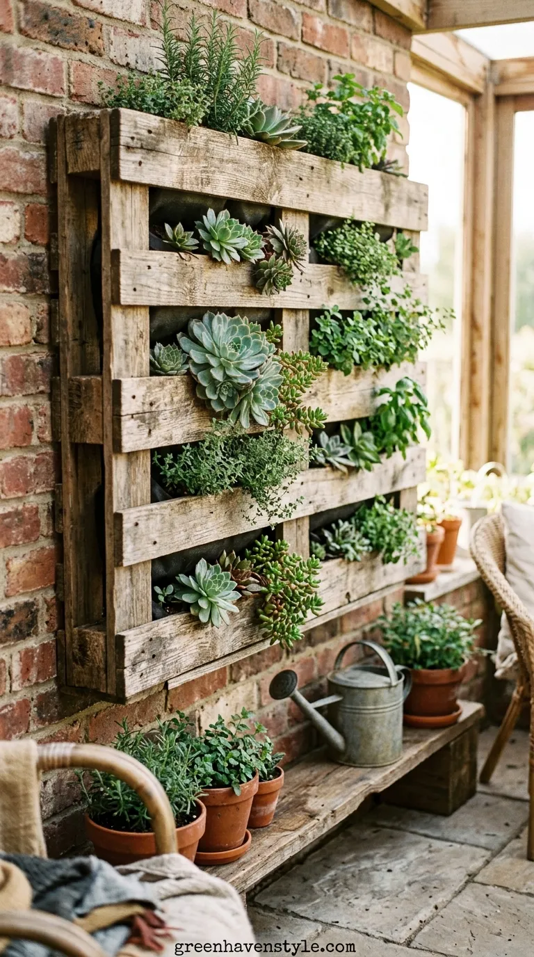 7. Pallet Garden Installation