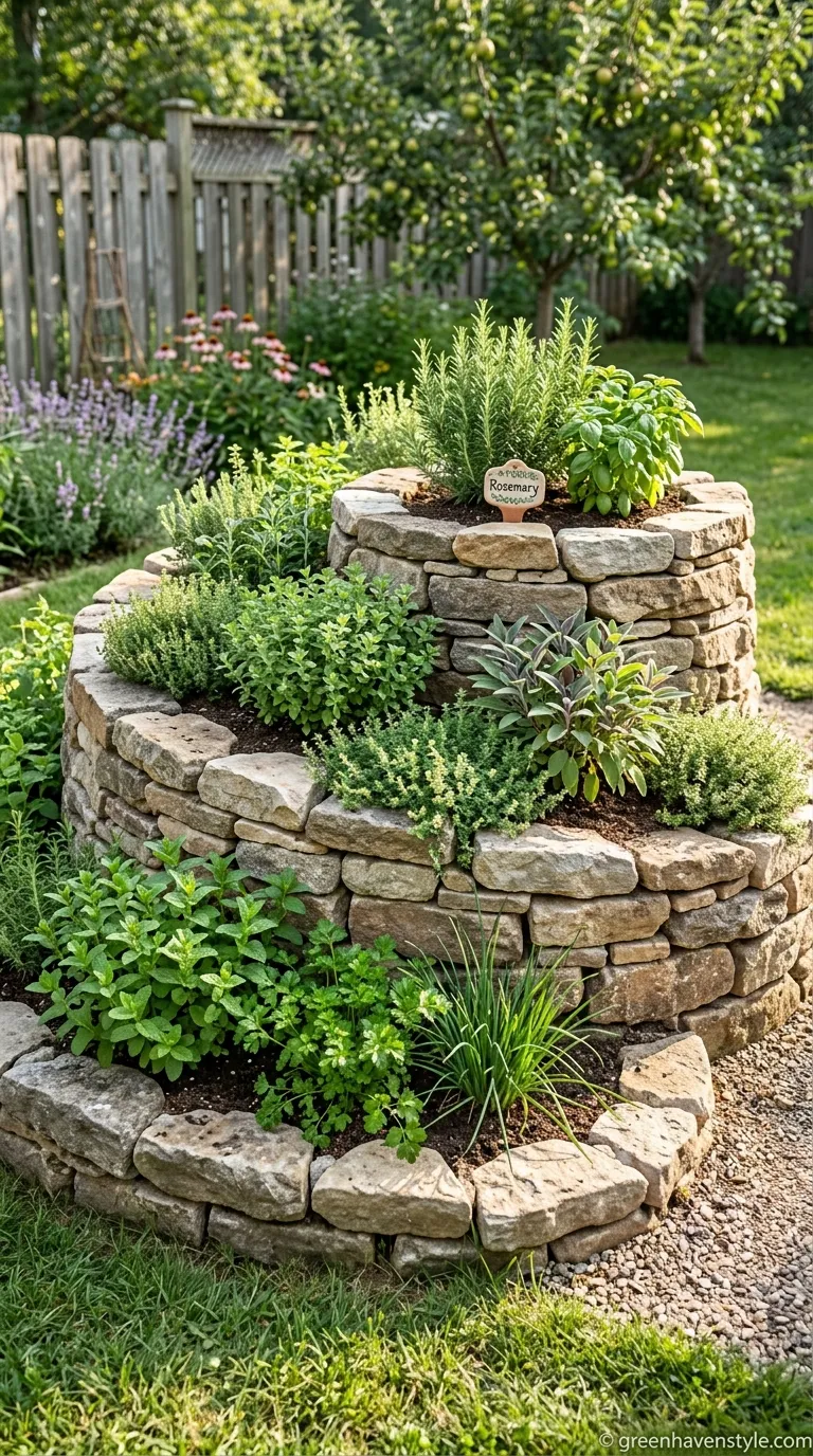 7. Spiral Herb Garden