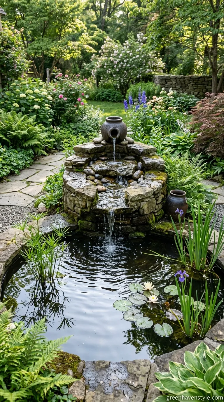 7. Water Feature Centerpiece