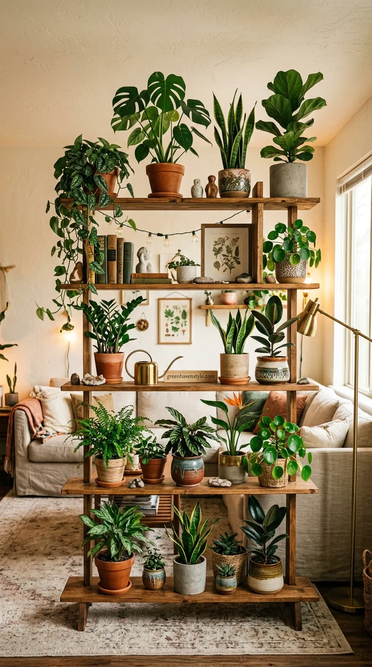 8. Decorative Plant Shelving