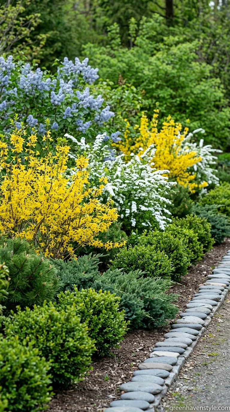 8. Flowering Shrub Border