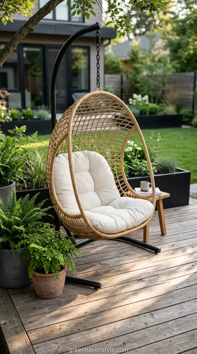 8. Hanging Pod Chair