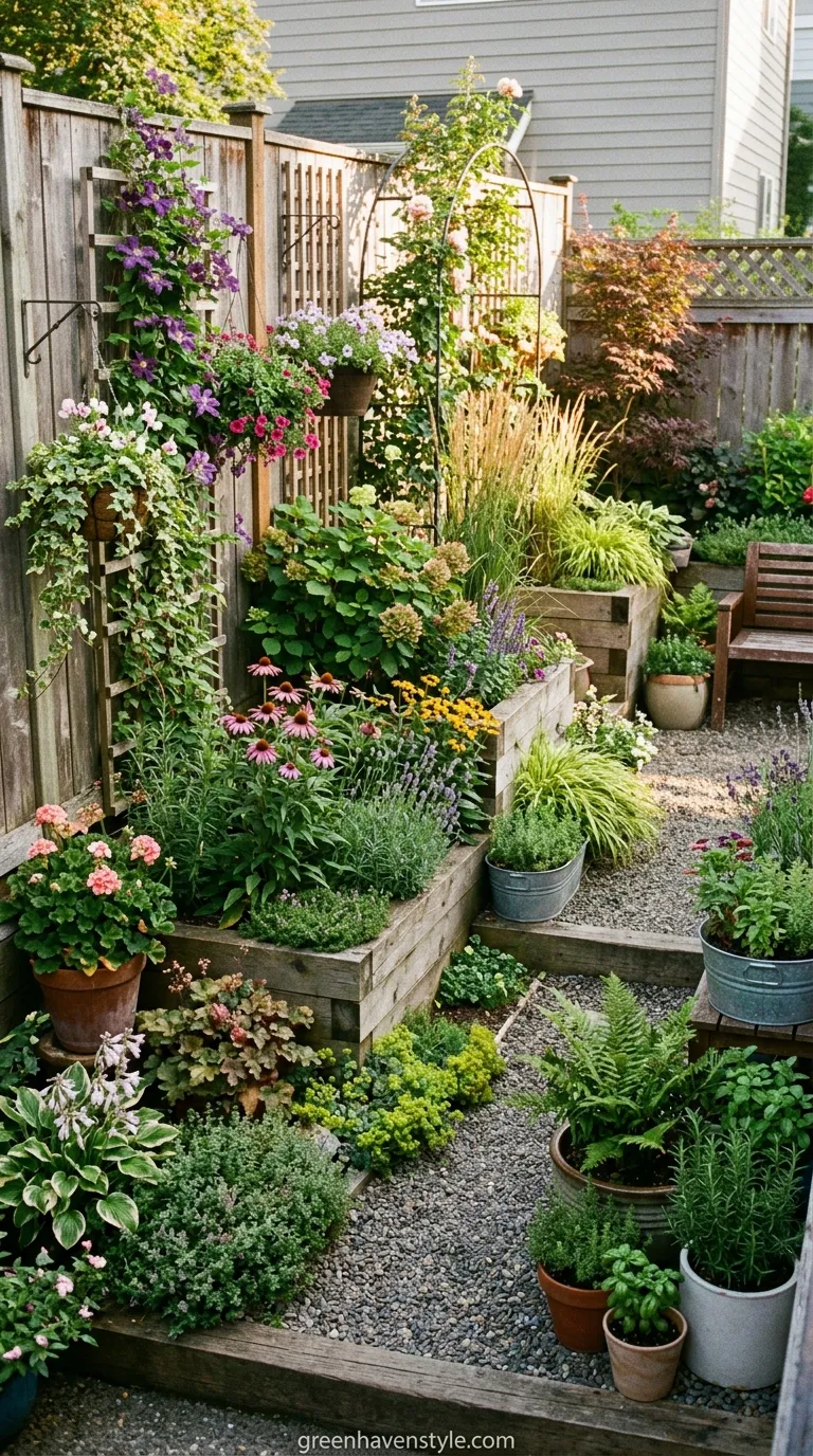 8. Tiered Corner Planting