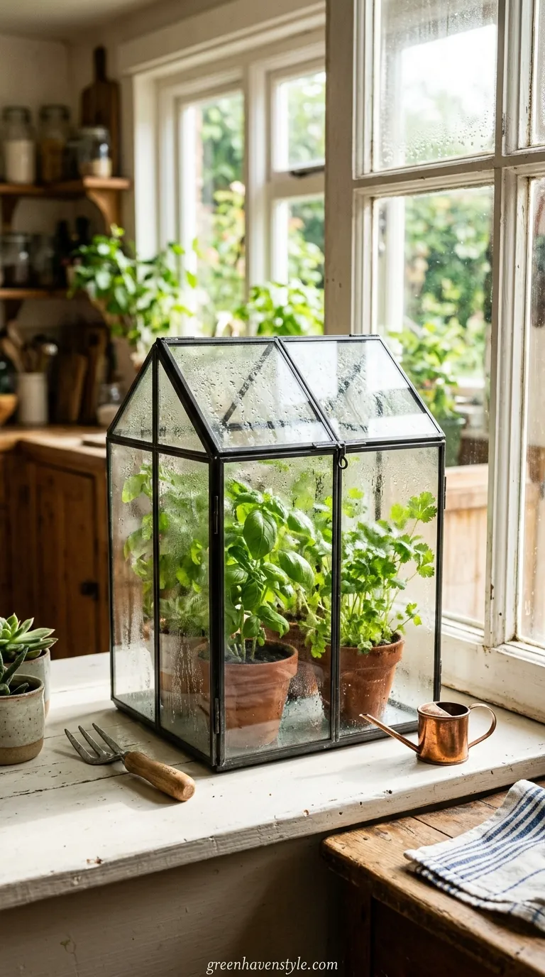 8. Windowsill Greenhouse