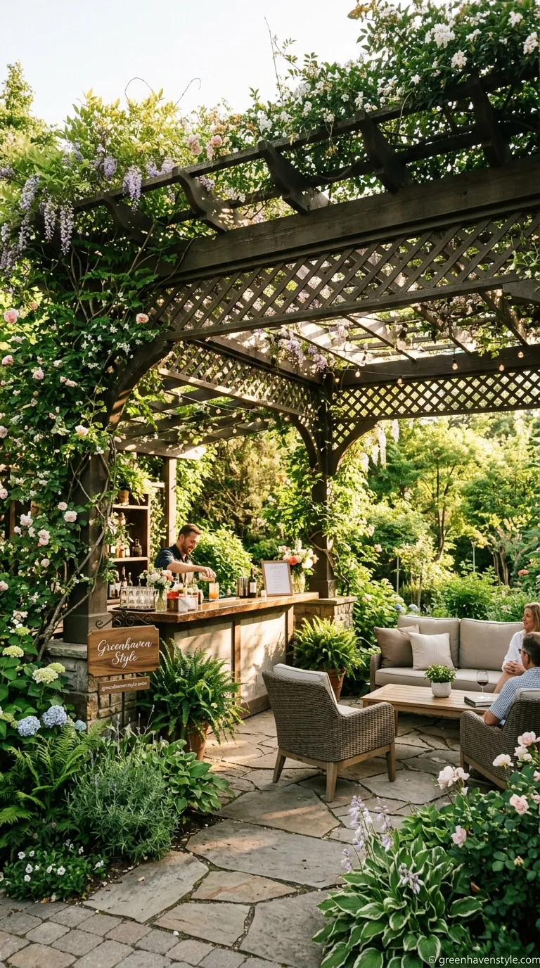 9. Bar With Shade Pergola
