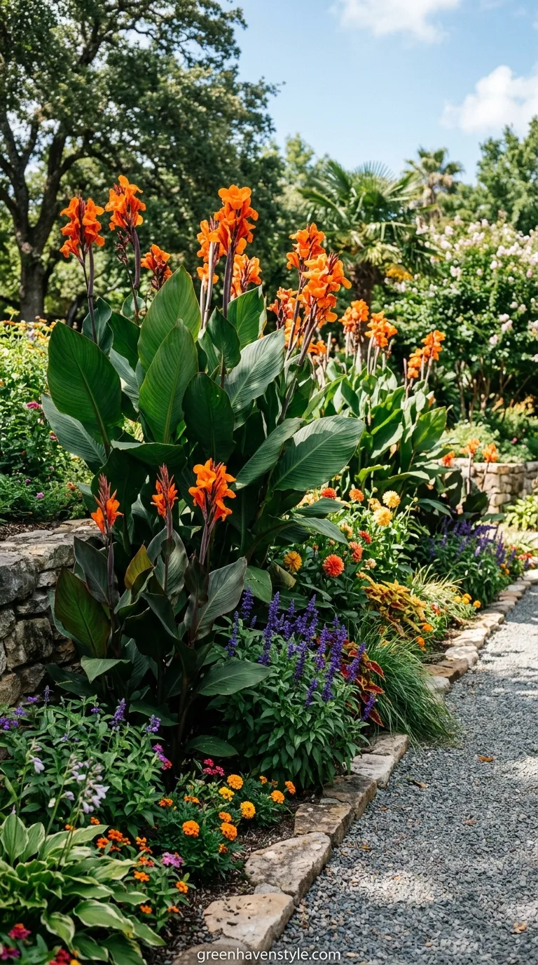 9. Canna Lily Borders