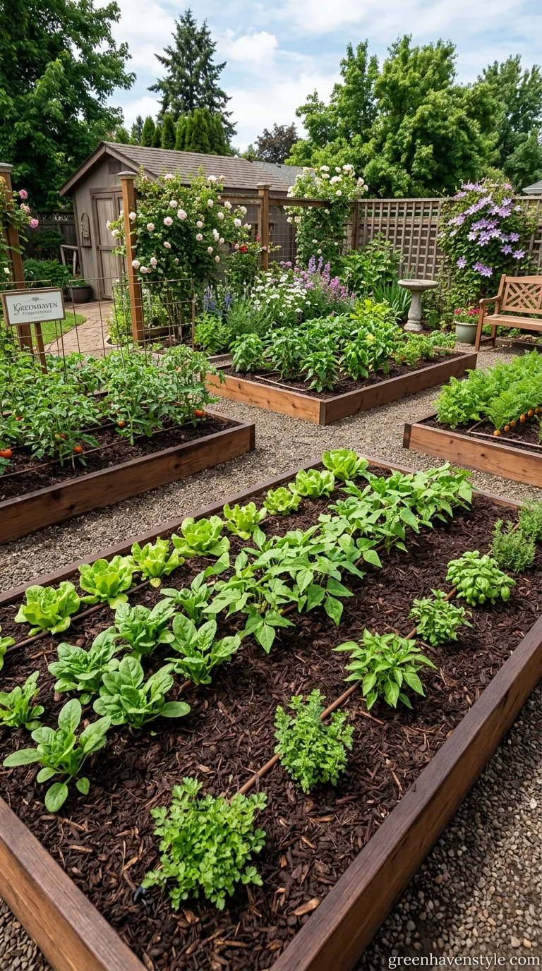 9. Mulched Garden Beds