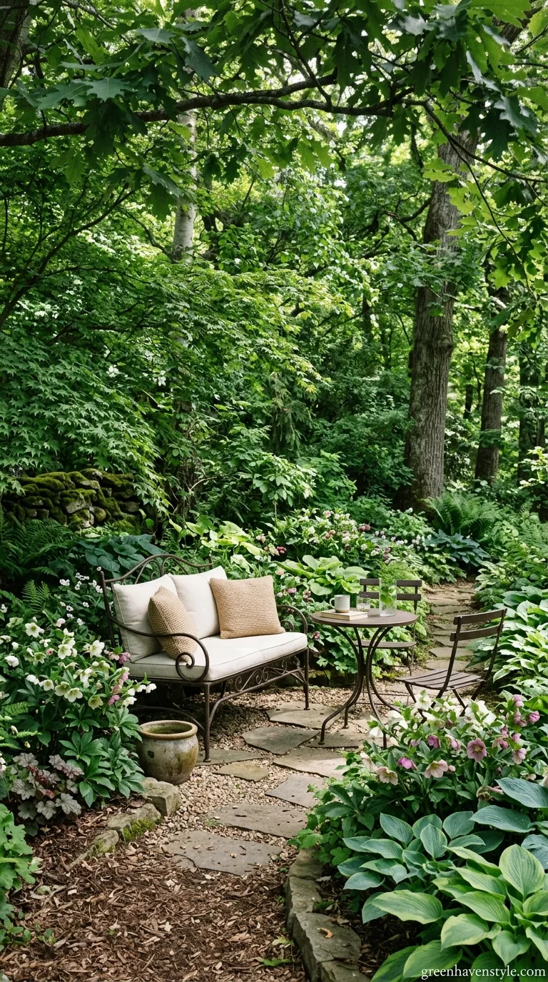 9. Shaded Seating Nook