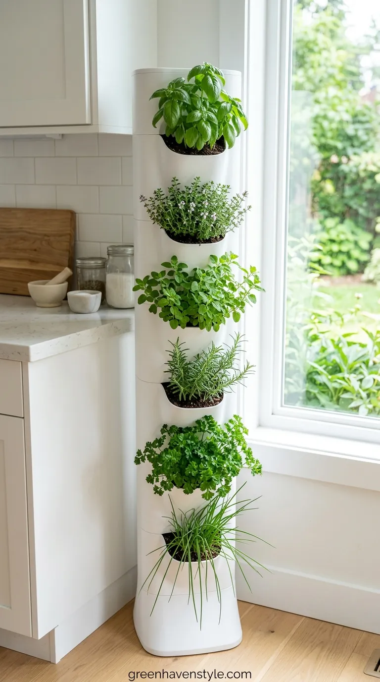 9. Stackable Tower Planter