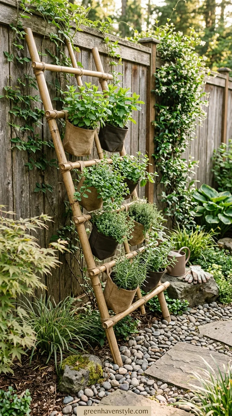 Bamboo Trellis Garden