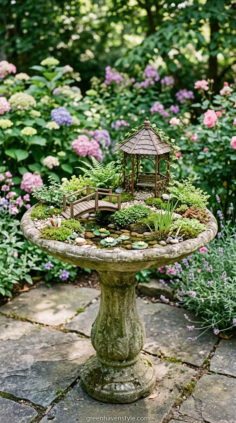 Birdbath Fairy Island