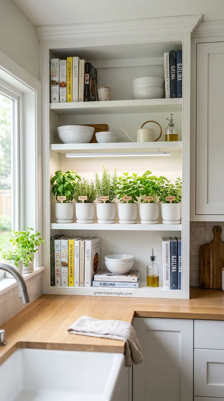 Bookshelf Herb Station