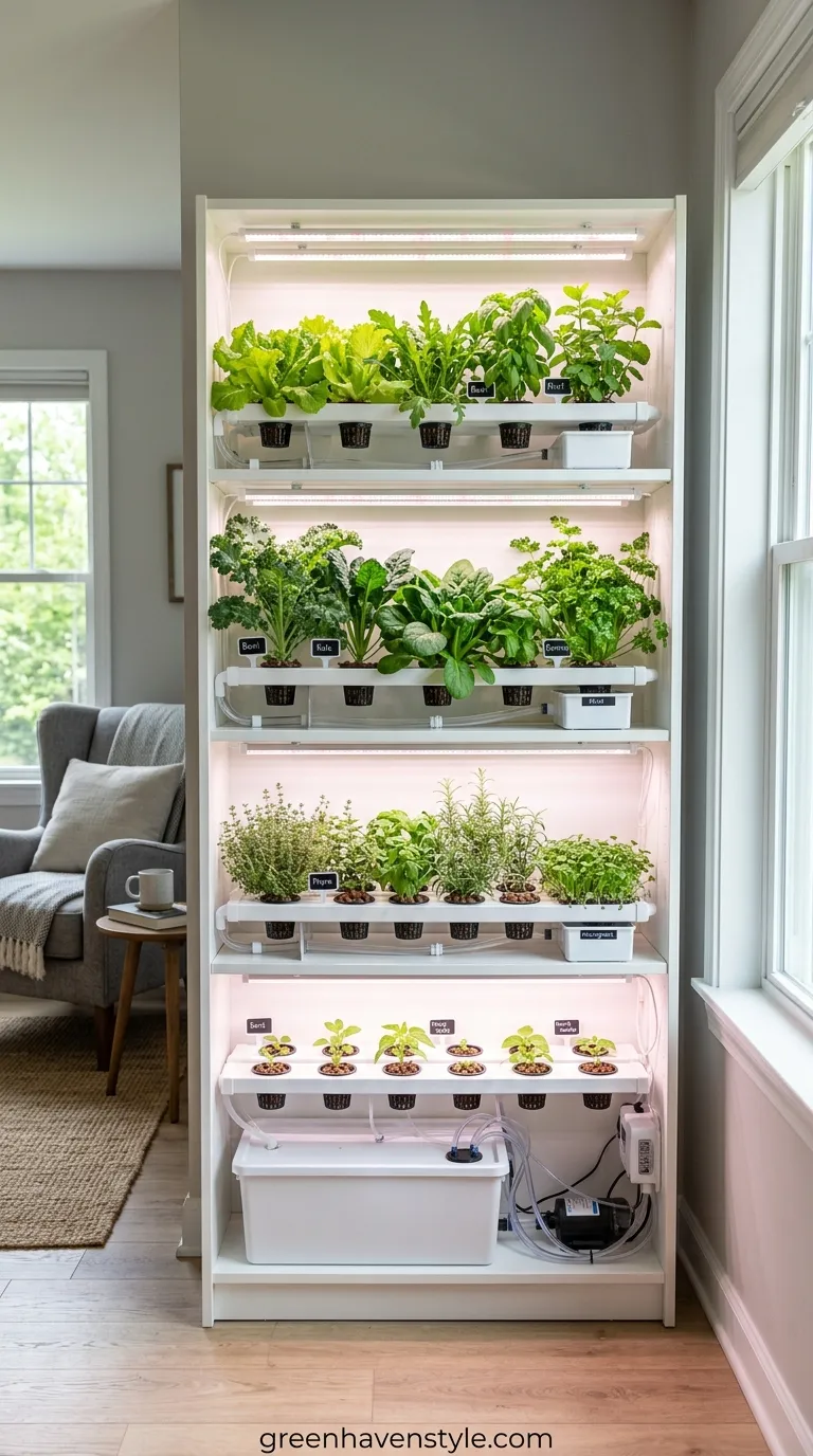 Bookshelf Vertical Farm